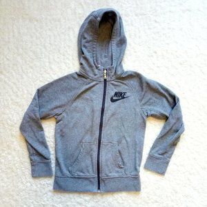 Nike Sportswear Kids' Boys' Full Zip Hoodie Gray M